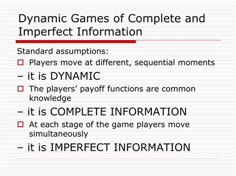 complete information game|dynamic games of complete information.